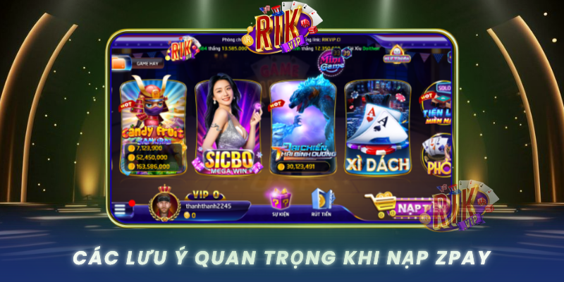 Cac Luu Y Quan Trong Khi Nap Zpay