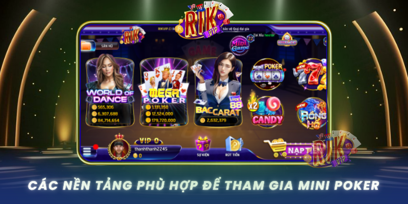 Cac Nen Tang Phu Hop De Tham Gia Mini Poker