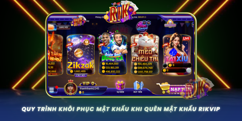 Quy Trinh Khoi Phuc Mat Khau Khi Quen Mat Khau Rikvip