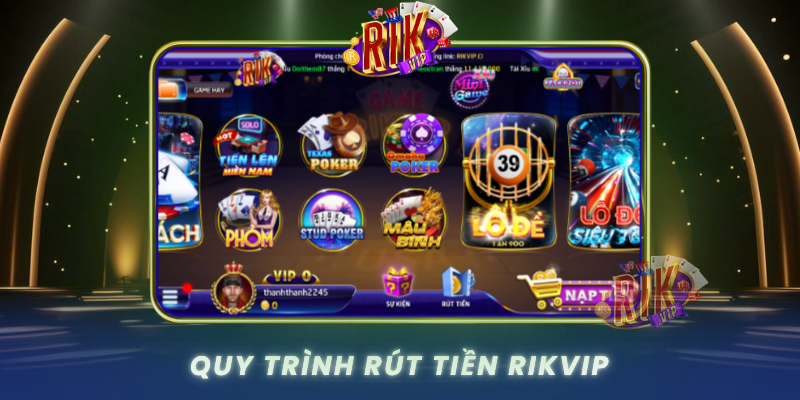 Quy Trinh Rut Tien Rikvip Tu Yeu Cau Den Xac Nhan Thanh Cong